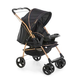 Carrinho Para Bebê Milano Preto Reversível Galzerano Passeio