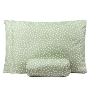 Jogo De Lençol Casal Padrão Bouti Basic Estampado 180 Fios 3 Peças - Poa Verde Cha