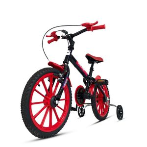 Bicicleta Aro 16 Infantil Com Rodinhas E Buzina 3 A 7 Anos Meninos Meninas Vermelho