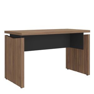 Mesa Para Escritório Pequena Tamburato Mdp Nogal/preto