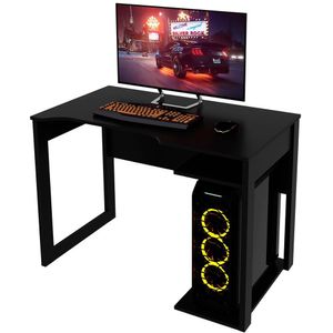 Mesa Para Computador Escrivaninha Gamer Preto