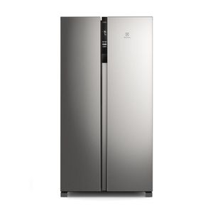 Geladeira Electrolux Side By Side Frost Free 435L Efficient Autosense Inverter Inox Look 220V IS4S