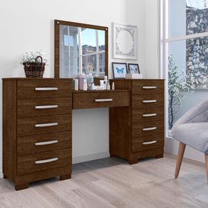 Conjunto De Cômoda E Penteadeira Salina Malbec