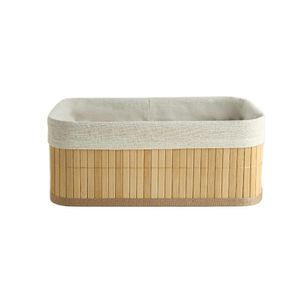 Cesto Nature Retangular Bambu 20x12cm - Acasa