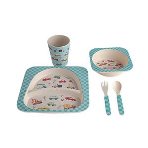 Kit De Alimentação Melamina Fonfon Com 5 Peças - Ababy