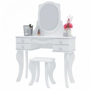 Penteadeira Com Espelho Princesa Branco