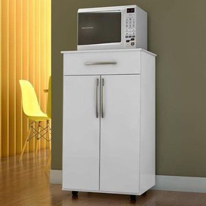 Bancada Para Micro-ondas Com 2 Portas Alexios Branco