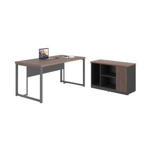 Kit Office Completo Modern Freijó Preto