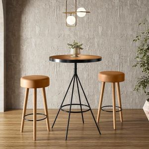 Conjunto Mesa Com 2 Banquetas Grecia Amarula