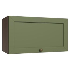 Armário Aéreo 60 Cm 1 Porta Basculante Rustic/verde Vik Madesa Rustic/verde