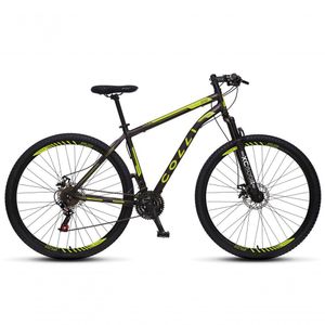 Bicicleta Athena Aro 29 Em Aço Com 21 Marchas Colli Preto/amarelo