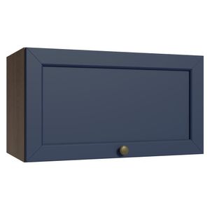 Armário Aéreo 60 Cm 1 Porta Basculante Vik Madesa Rustic/azul