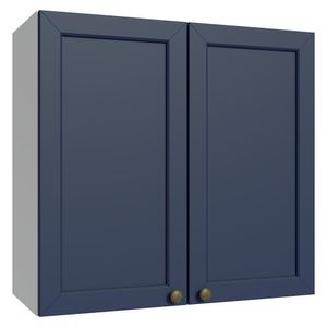 Armário Aéreo 70 Cm 2 Portas Vik Madesa Branco/azul