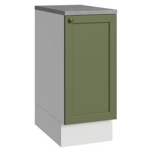 Balcão De Cozinha 35 Cm 1 Porta Branco/verde Vik Madesa Branco/verde