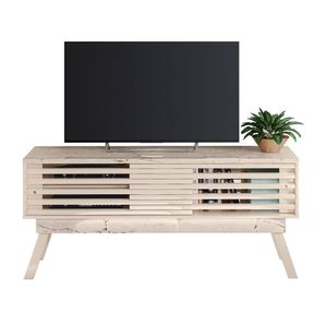 Aparador Bancada Para Sala Frizz 1.5 - 7 Decor Calacata E Off White