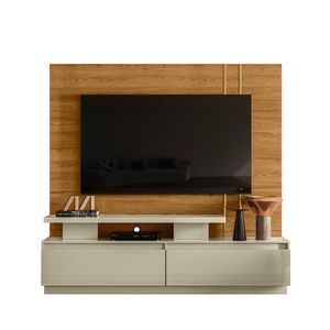 Combo Home + Painel Para Tv 60 Polegadas New Apolo - 7 Decor Cumaru E Opala