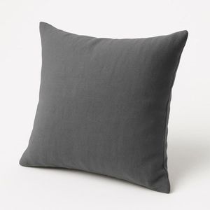 Almofada Decorativa 42cm Em Suede Fofinha Lisa para Sofá Cinza