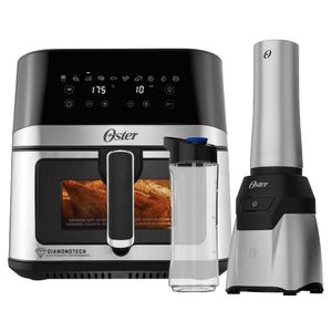 Kit Oster Fritadeira Diamondtech 7,5l E Blender Power Inox 2 Jarras 220V