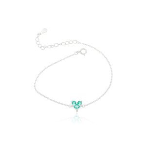 Pulseira Minimalista Três Pontos De Luz Prata 925