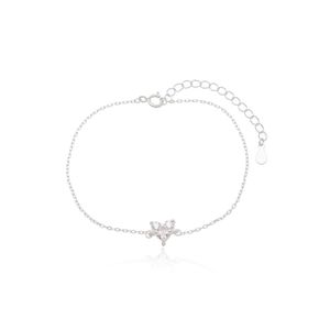 Pulseira Minimalista Três Pontos De Luz Prata 925