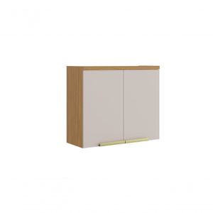 Armário Aéreo De Cozinha 80cm 2 Portas New Porto - Itatiaia Freijó-off White
