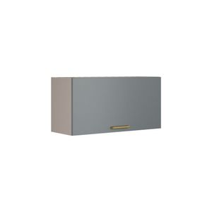 Armário Geladeira Essence Porta Basculante 80cm - Itatiaia Fendi-gris