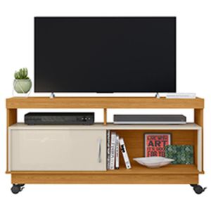 Rack Tv 50 Pol 121 Cm 1 Porta Artur Madetec Cinamomo Off White