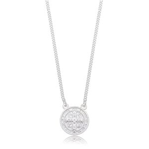 Colar Religioso São Bento Prata 925