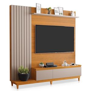 Estante Home Theater Jacarta Freijó-maní Para Tv Até 65? - Móveis Luapa Freijó-maní