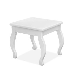 Banqueta Para Penteadeira Camarim Branco - Móveis Luapa Branco