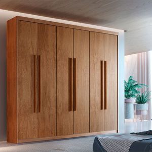 Guarda Roupa Casal Heros 6 Portas E 2 Gavetas Moderna Imbuia