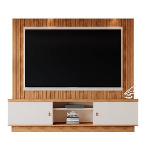 Home Para Tv Até 70 Polegadas Mobler Santos Amendoa/off white