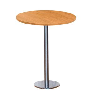 Mesa Pisa Beta Bistrô Fratini 107,50cm (a) Disco Redondo Inox Tampo Mdp Redondo Samba 80cm (l)