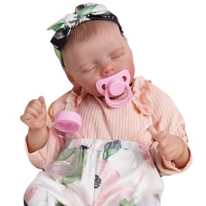 Bebê Reborn Menina Dormindo Olhos Fechados Artesanal Realista