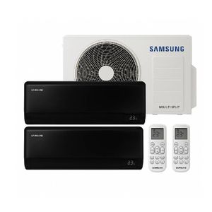 Ar Condicionado Multi Bi Split Samsung Wind Free Black 18000 BTUs 1x9000+1x12000 Quente e Frio Inverter 220V