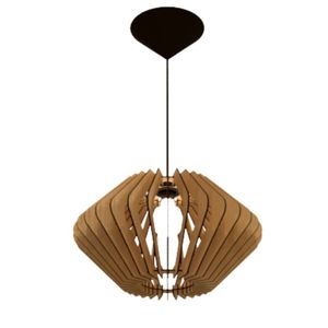 Luminária Teto Tipo Pendente Vinci Mdf - Completa Mdf Cru