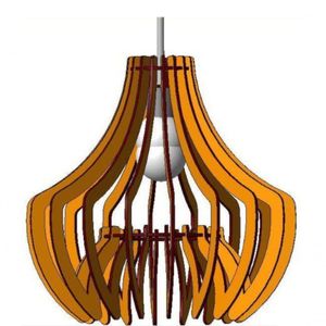 Luminária Teto Tipo Pendente Oásis Mdf - Completa Mdf Cru