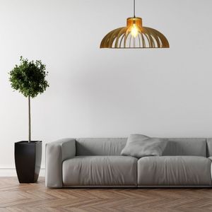 Luminária Teto Tipo Pendente Em Mdf - Completa Mdf Cru