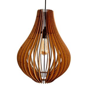 Luminária Teto Tipo Pendente Áustria Em Mdf - Completa Mdf Cru