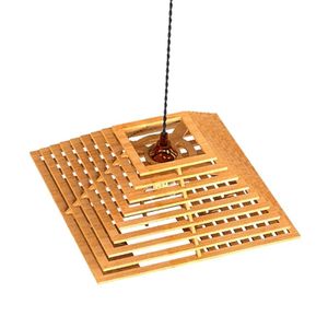 Luminária Teto Tipo Pendente Em Mdf - Completa Mdf Cru