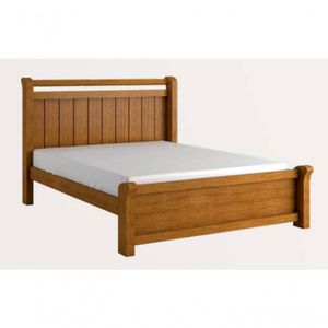 Cama Casal De Mdf Design Moderno 1,40m Reforçada - Zara -nature - Bianchi Móveis