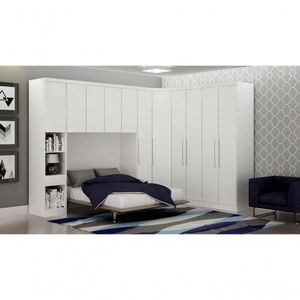 Modulado Completo Casal 6 Portas 6 Gavetas - Rizon-branco - Móveis Novo Horizonte