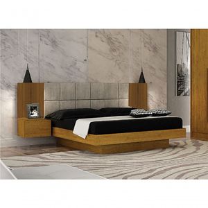 Cama Casal Com Painel Estofado - Braga - Leifer Móveis