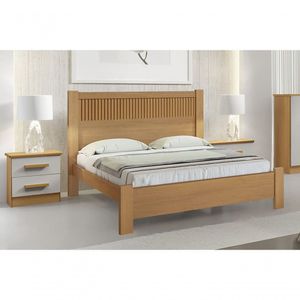 Cama Casal Moderna Ripada - Primícia Plus - Móveis D'doro