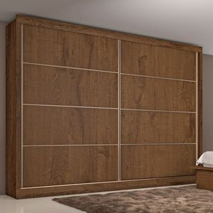 Guarda Roupa Casal 2 Portas 6 Gavetas - Sevilha-braúna - Made Marcs