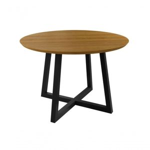 Mesa Área Gourmet Redonda Laminada -coliseu 1,20m Paonanda