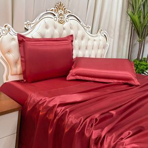 Jogo De Cama Lençol King Luxo Charmousse 4 Peças - Vermelho - 100% Poliéster