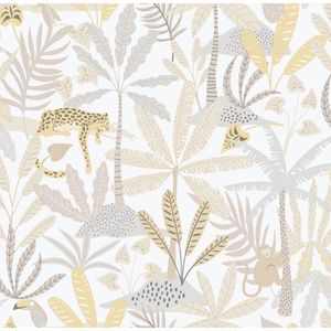 Papel De Parede Enzo Selva Bege E Cinza 286-3