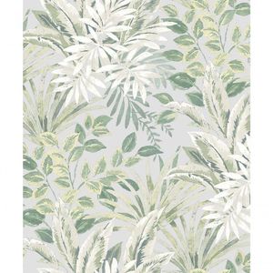 Papel De Parede Time Folhagem Azul Tj3212