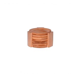 Porta Copos Redondo Com Suporte Bambu Ecokitchen Mimo Style